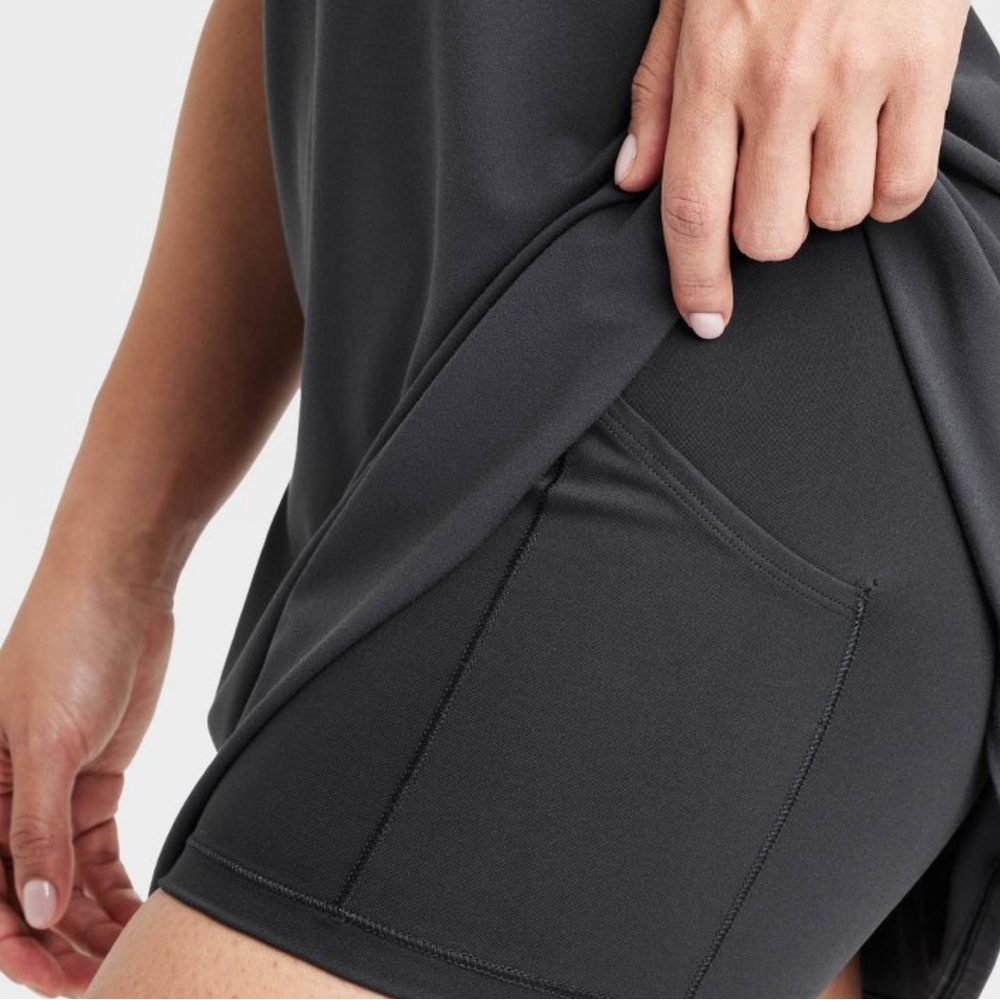 All In Motion Black Active Dress Built-In Shorts Bra Size Small - Picture 4 of 5